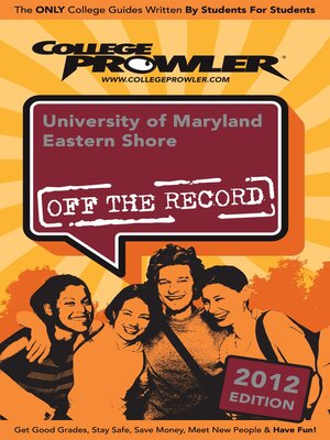 cover image of University of Maryland Eastern Shore 2012